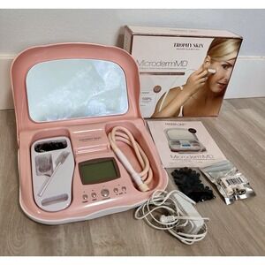 Trophy Skin MicrodermMD Home‎ Microdermabrasion System Pink Excellent Condition